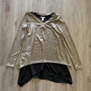 Bar III Tunic - Grey / Silver and Black - Size Small